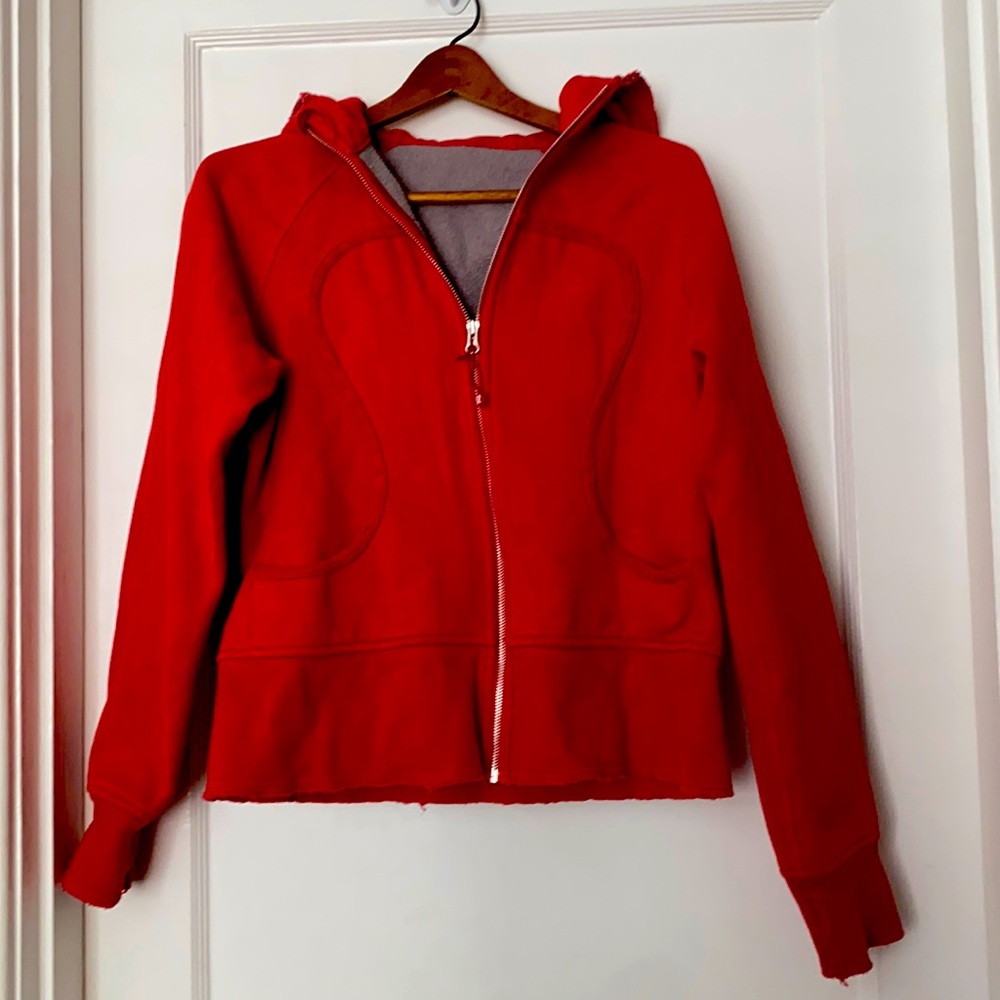 Lululemon red Scuba Hoodie